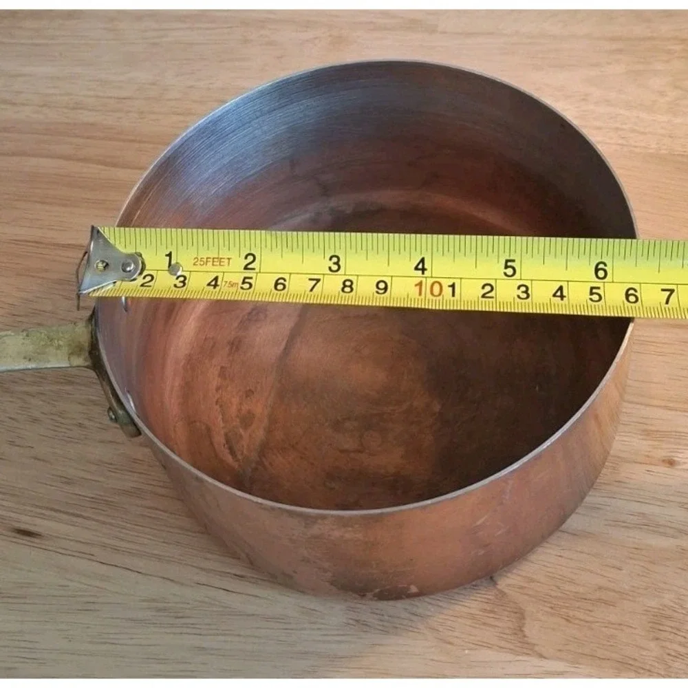 Vintage Copper Saucepan 6.5